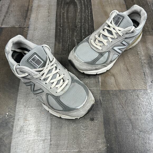 Womens New Balance 990v4 Made in USA Gray Running Shoes W990GL4, Size US 9 - Picture 1 of 16
